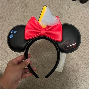 Loungefly Black and Red Minnie Mouse Ear Headband